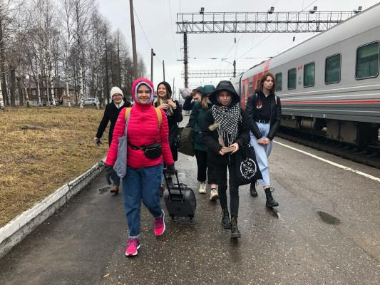Участники проекта «ЭкоАрт» прибыла в Няндому