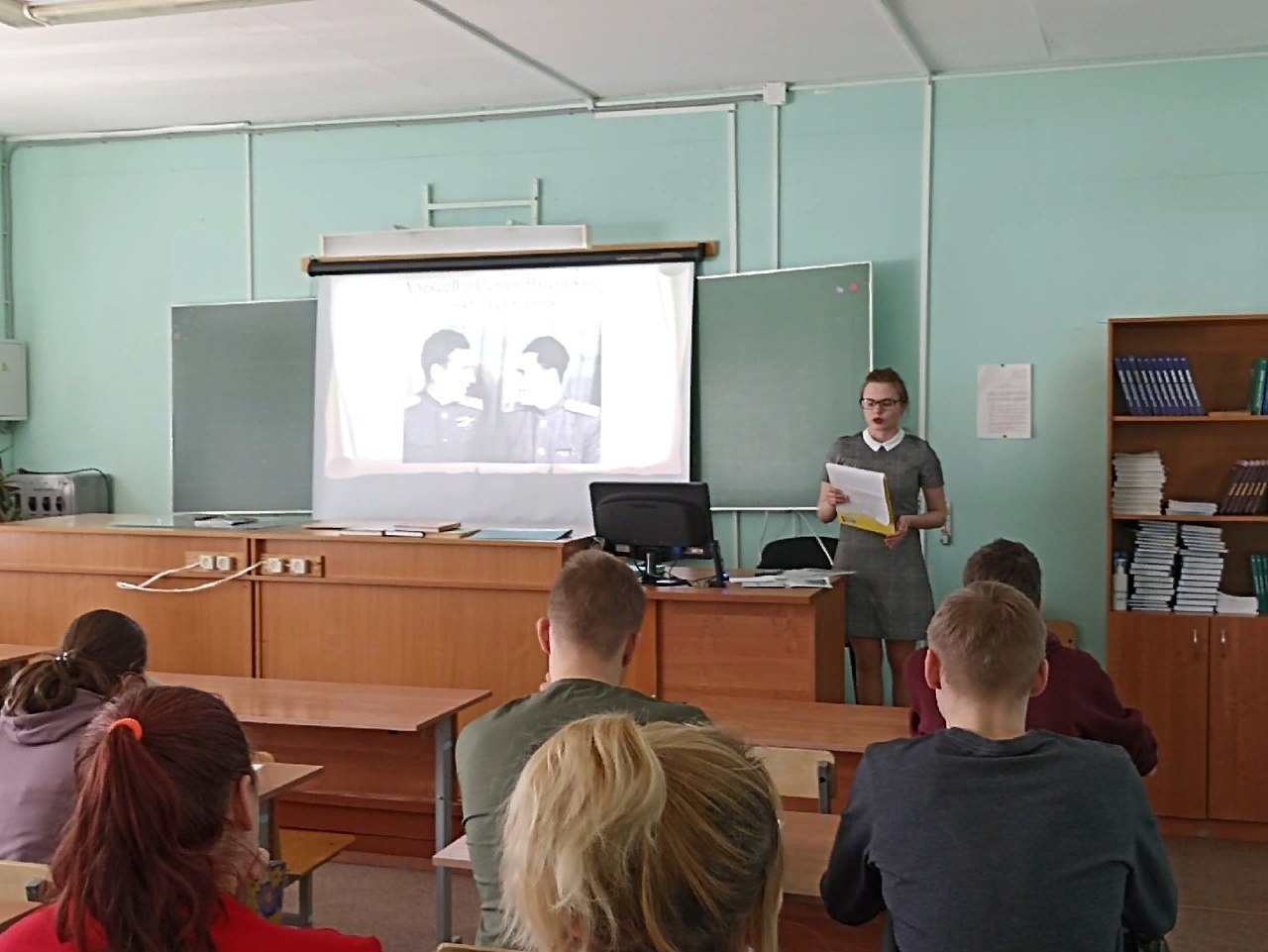 Встреча в Пинежском индустриальном техникуме.